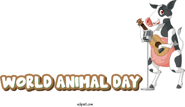 Free Holidays Dog Horse Cartoon For World Animal Day Clipart Transparent Background