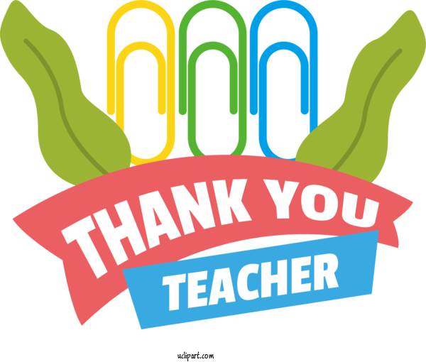 Free Holidays Human Logo Design For Thank You Teacher Clipart Transparent Background