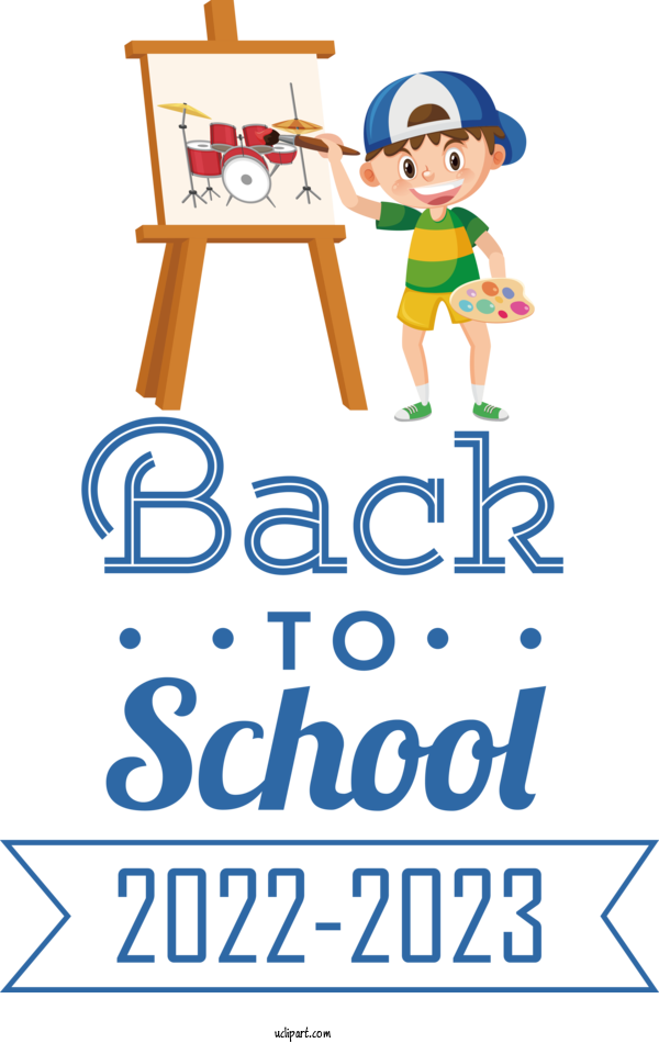 Free Holidays Human Top Logo For Back To School 2023 Clipart Transparent Background