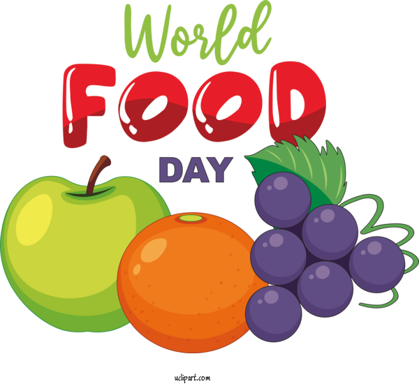 Free Holidays Natural Food For World Food Day Clipart Transparent Background