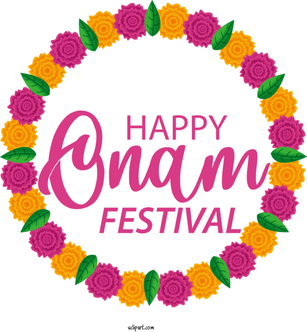 Free Holidays Onam Festival Design For Onam Festival Clipart Transparent Background