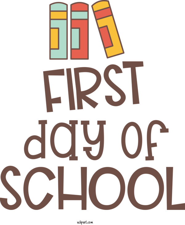 Free Holidays Logo Number Design For First Day Of School Clipart Transparent Background