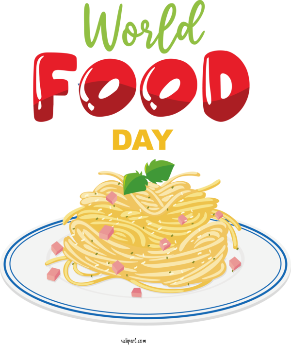 Free Holidays Italian Cuisine European Cuisine Spaghetti For World Food Day Clipart Transparent Background