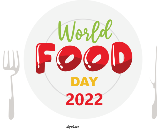 Free Holidays Logo Design Text For World Food Day Clipart Transparent Background