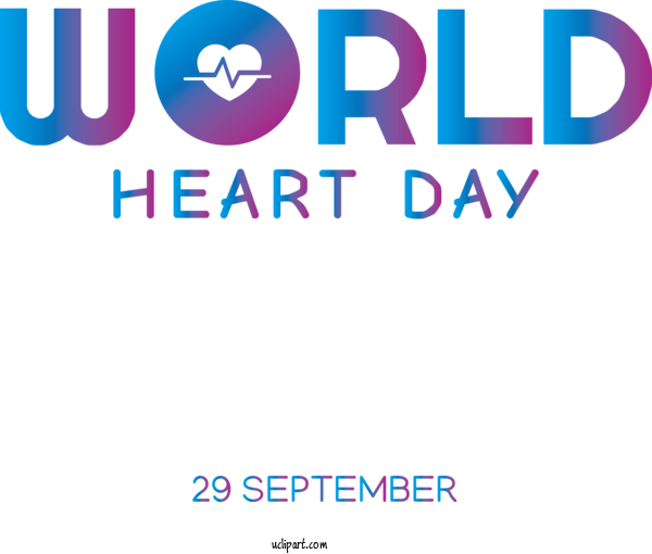 Free Holidays Logo Font Number For World Heart Day Clipart Transparent Background