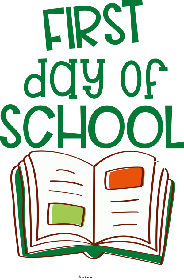 Free Holidays Human Text Line For First Day Of School Clipart Transparent Background