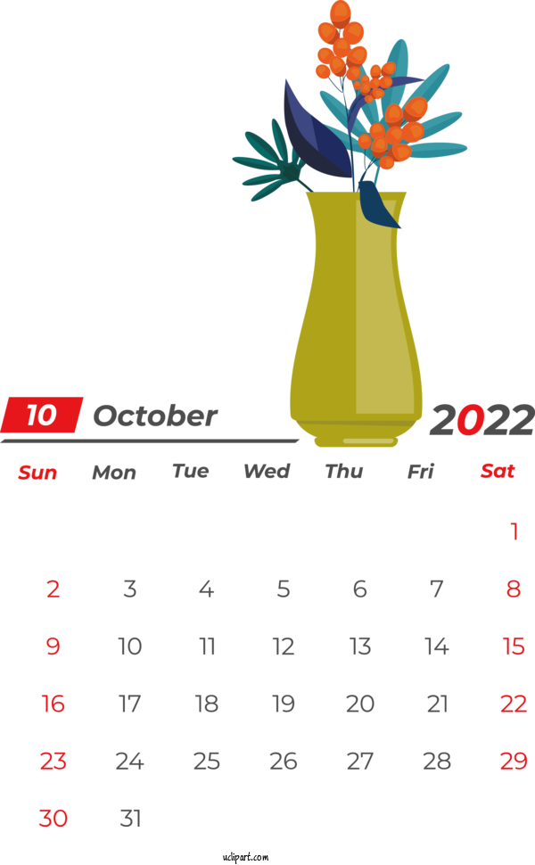 Free Holidays Calendar May Calendar Islamic Calendar For October 2022 Calendar  Clipart Transparent Background