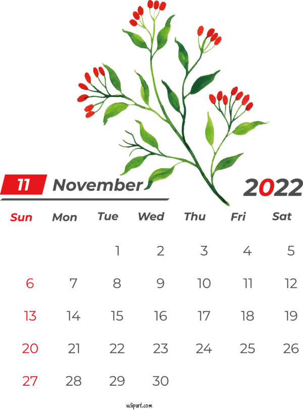 Free Holidays Embroidery Handicraft Lace For November 2022 Calendar Clipart Transparent Background