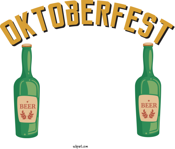 Free Holidays Wine Bottle For Oktoberfest Clipart Transparent Background