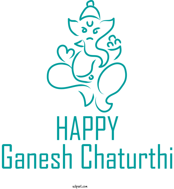 Free Holidays Human Line Art Logo For Ganesh Chaturthi Clipart Transparent Background