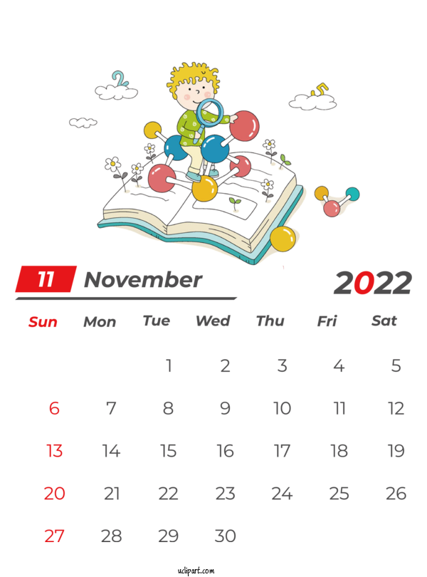 Free Holidays Cartoon Drawing Animation For November 2022 Calendar Clipart Transparent Background