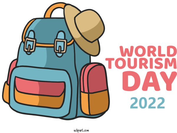Free Holidays Human Cartoon Logo For 2022 World Tourism Day Clipart Transparent Background