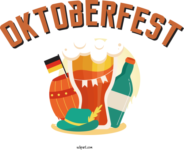 Free Holidays Logo Cartoon Line For Oktoberfest Clipart Transparent Background