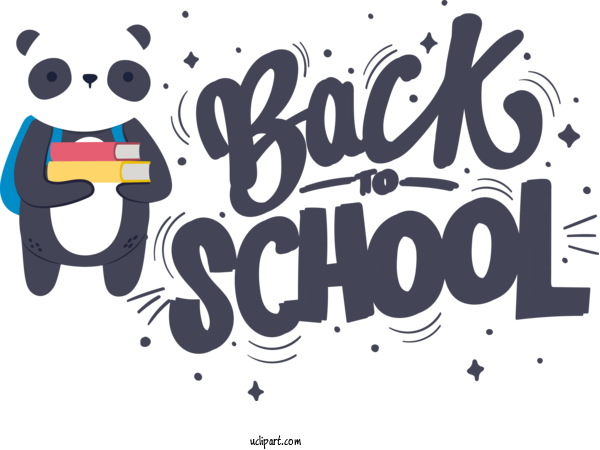 Free Holiday Design Logo Text For Back To School Clipart Transparent Background