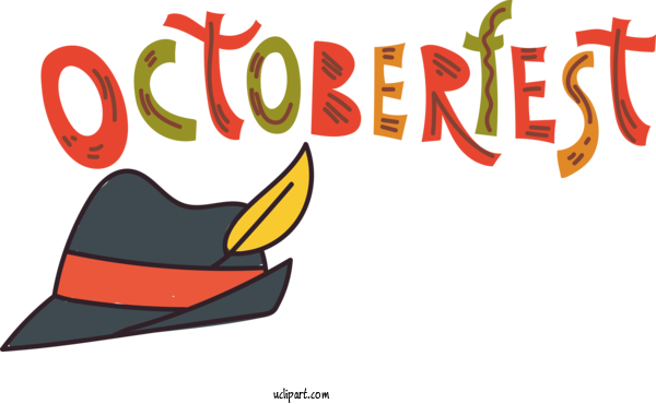 Free Holiday Cartoon Logo Design For Oktoberfest Clipart Transparent Background