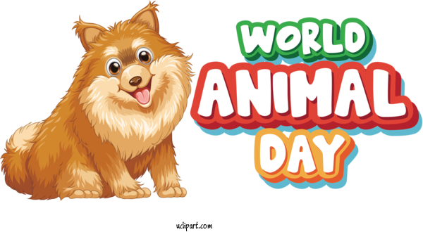 Free Holiday Pomeranian Cat Cartoon For World Animal Day Clipart Transparent Background