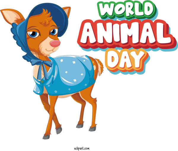 Free Holiday Dog Lion Rhinoceros For World Animal Day Clipart Transparent Background