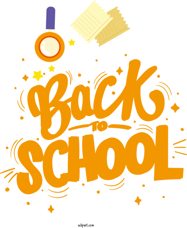 Free Holiday Symbol Logo Yellow For Back To School Clipart Transparent Background