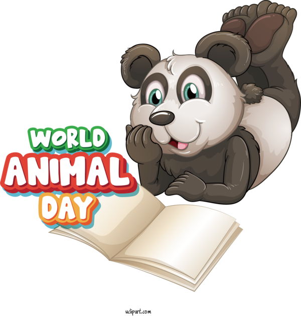 Free Holiday Royalty Free Book Book Illustration For World Animal Day Clipart Transparent Background