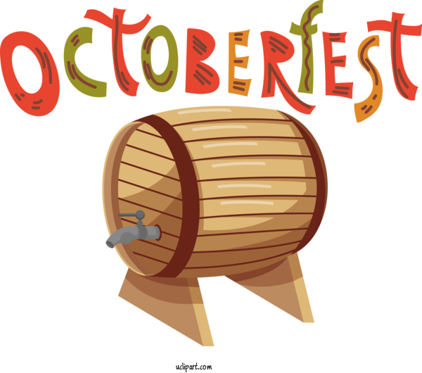 Free Holiday Cartoon Design Font For Oktoberfest Clipart Transparent Background
