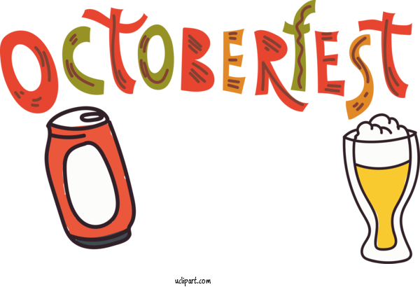 Free Holiday Logo Cartoon Design For Oktoberfest Clipart Transparent Background