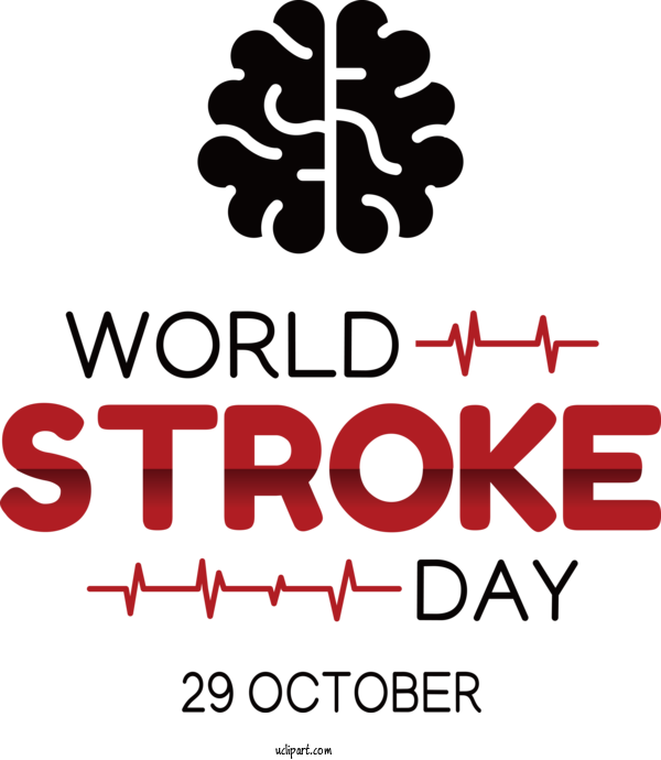 Free Holiday Stroke World Stroke Day Health For World Stroke Day Clipart Transparent Background
