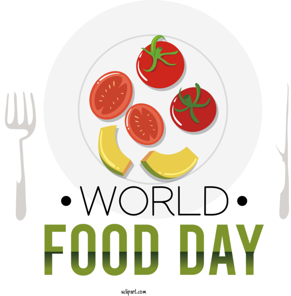 Free Holiday Vegetable Superfood Logo For World Food Day Clipart Transparent Background