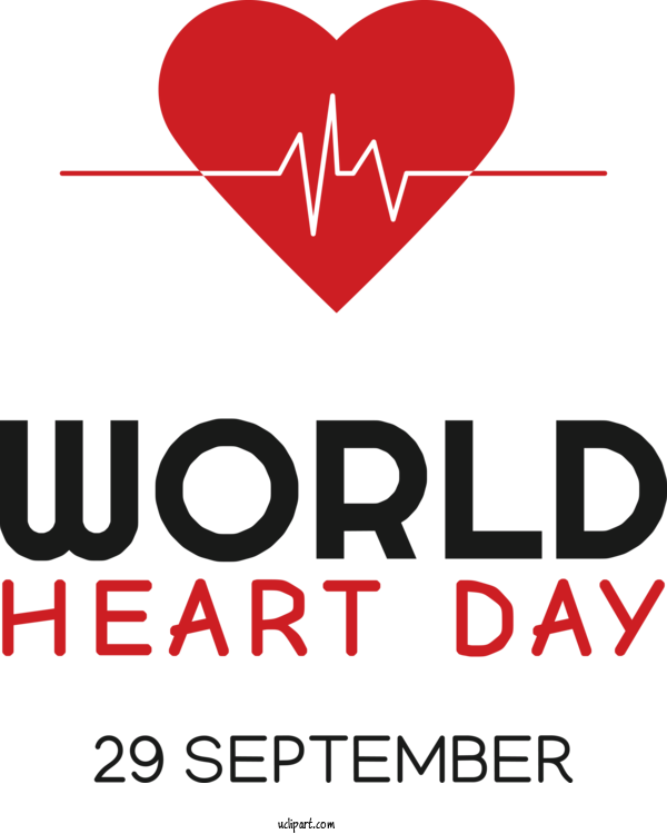 Free Holiday Logo Heart Line For World Heart Day Clipart Transparent Background