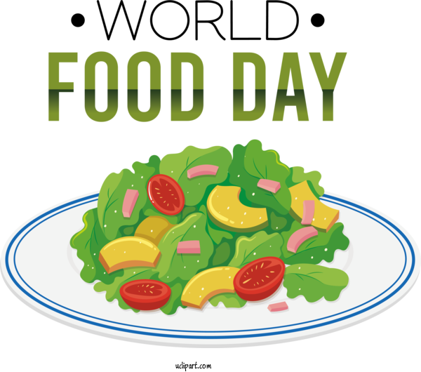 Free Holiday Dish Plate Vector For World Food Day Clipart Transparent Background