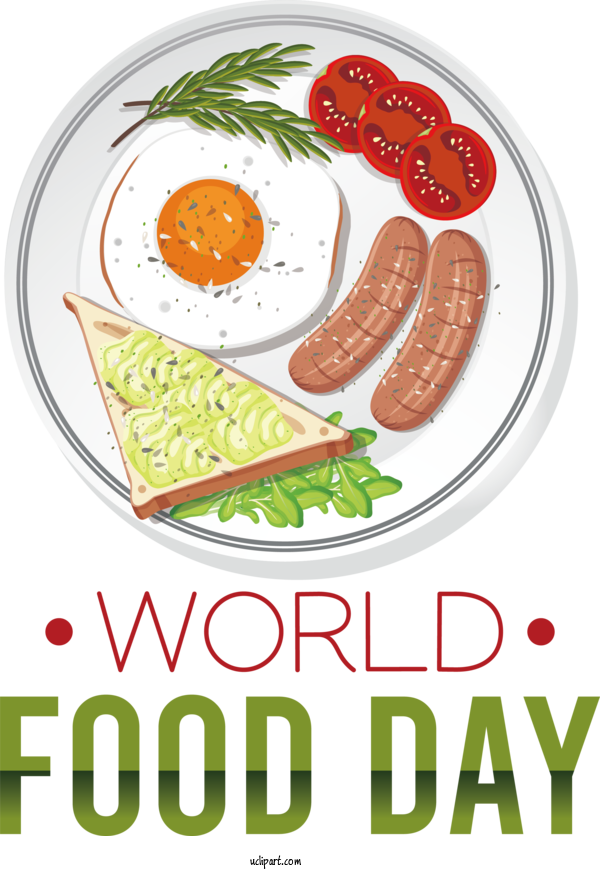 Free Holiday Breakfast Toast Scrambled Eggs For World Food Day Clipart Transparent Background
