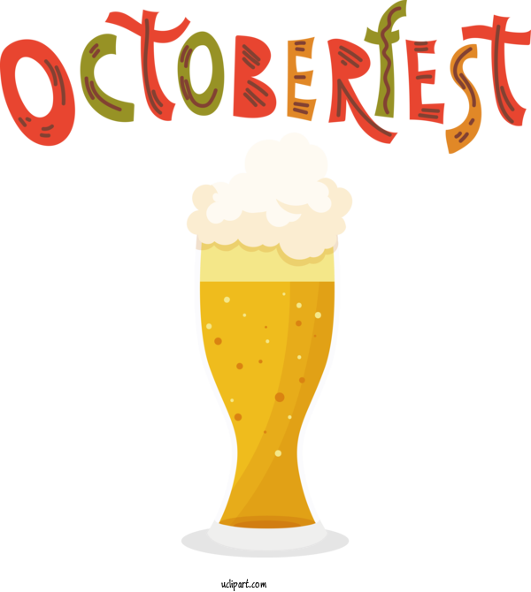 Free Holiday Beer Glass Ice Cream Cone Pint Glass For Oktoberfest Clipart Transparent Background