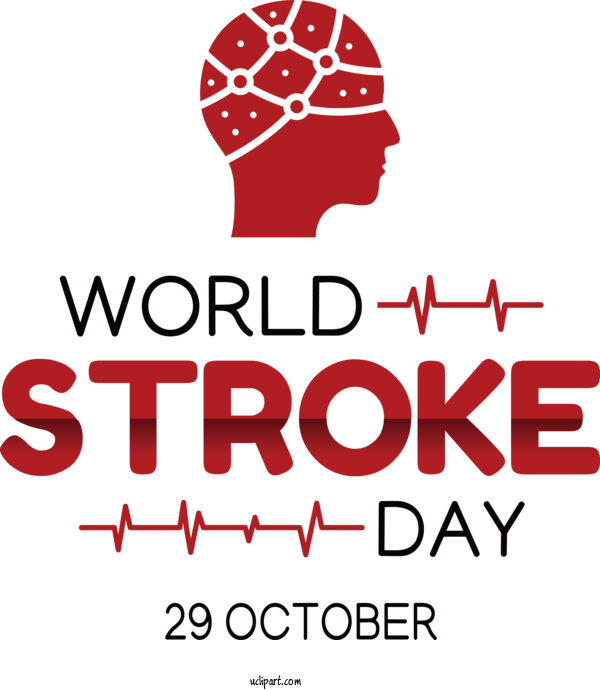 Free Holiday Stroke World Stroke Day Health For World Stroke Day Clipart Transparent Background