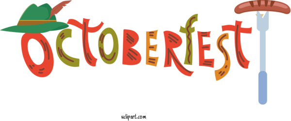 Free Holiday Logo Design Text For Oktoberfest Clipart Transparent Background