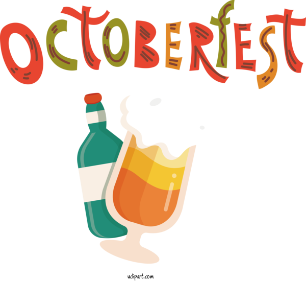 Free Holiday Logo Text Line For Oktoberfest Clipart Transparent Background