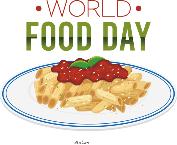 Free Holiday Pasta Italian Cuisine Dish For World Food Day Clipart Transparent Background
