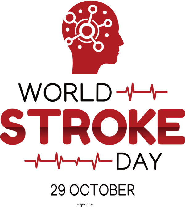 Free Holiday Logo Design Line For World Stroke Day Clipart Transparent Background