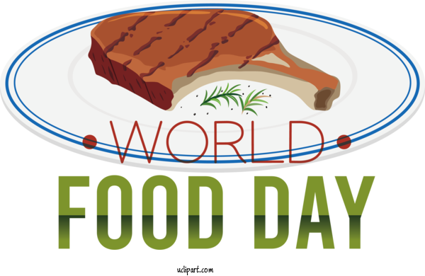 Free Holiday Pork Chop Pork Beef For World Food Day Clipart Transparent Background
