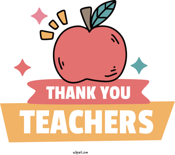 Free Holiday Logo Cartoon Line For Teachers Day Clipart Transparent Background