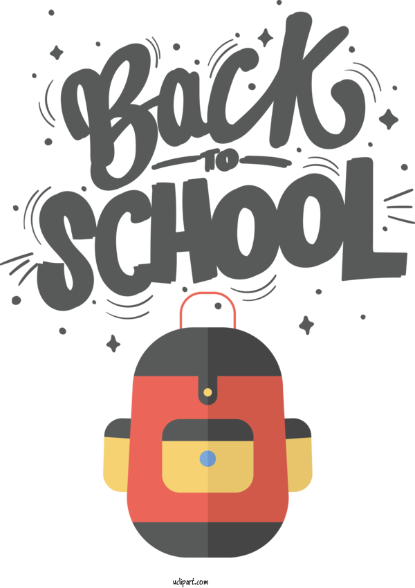 Free Holiday Design Logo Poster For Back To School Clipart Transparent Background