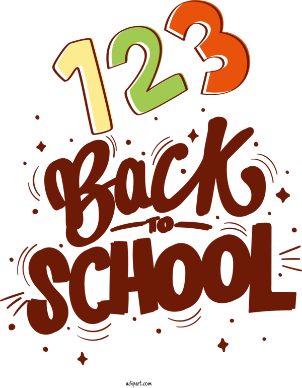 Free Holiday Logo Design Text For Back To School Clipart Transparent Background