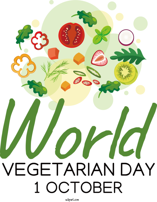 Free Holiday Vegetarian Cuisine Radish World Vegetarian Day For World Vegetarian Day Clipart Transparent Background