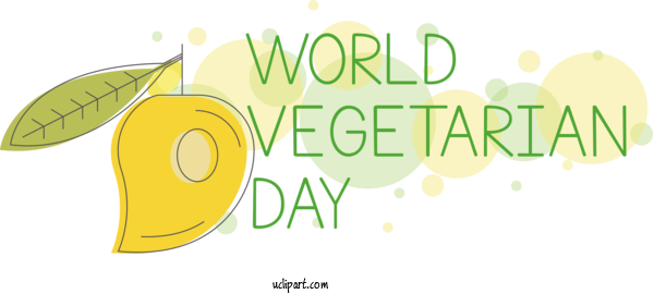 Free Holiday Logo Leaf Flower For World Vegetarian Day Clipart Transparent Background