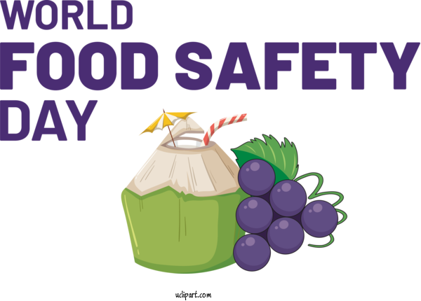 Free Holiday Grape  Logo For World Food Safety Day Clipart Transparent Background