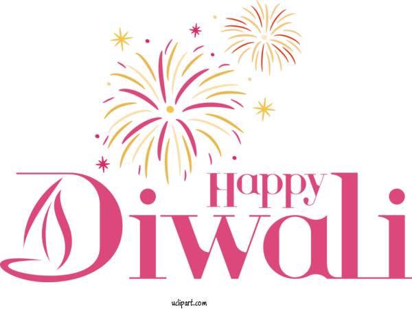 Free Holiday Flower Design Logo For Happy Diwali Clipart Transparent Background
