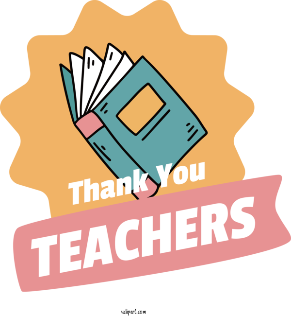 Free Holiday Logo Human Design For Thank You Teachers Clipart Transparent Background