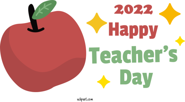 Free Holiday Logo Text Superfood For Happy Teacher's Day Clipart Transparent Background