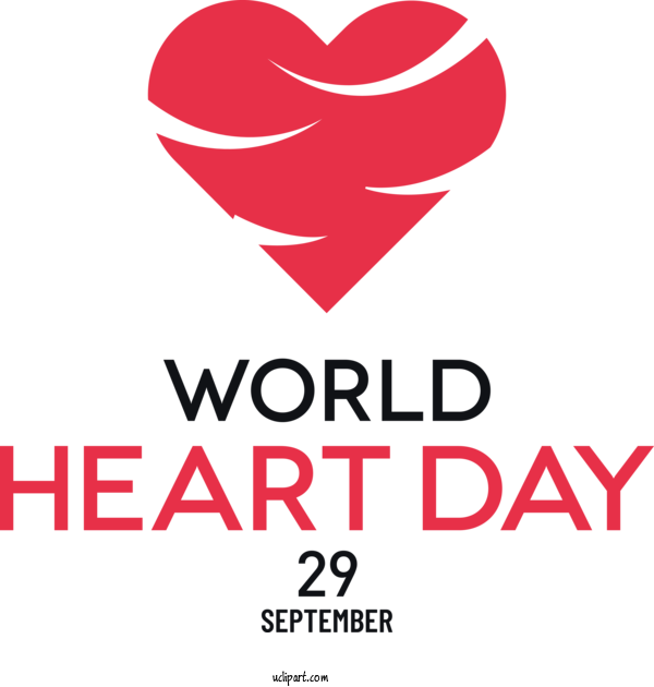 Free Holiday Logo Line Heart For World Heart Day Clipart Transparent Background