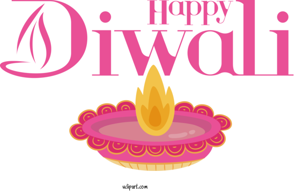 Free Holiday Text Line Modern Hygienist For Happy Diwali Clipart Transparent Background