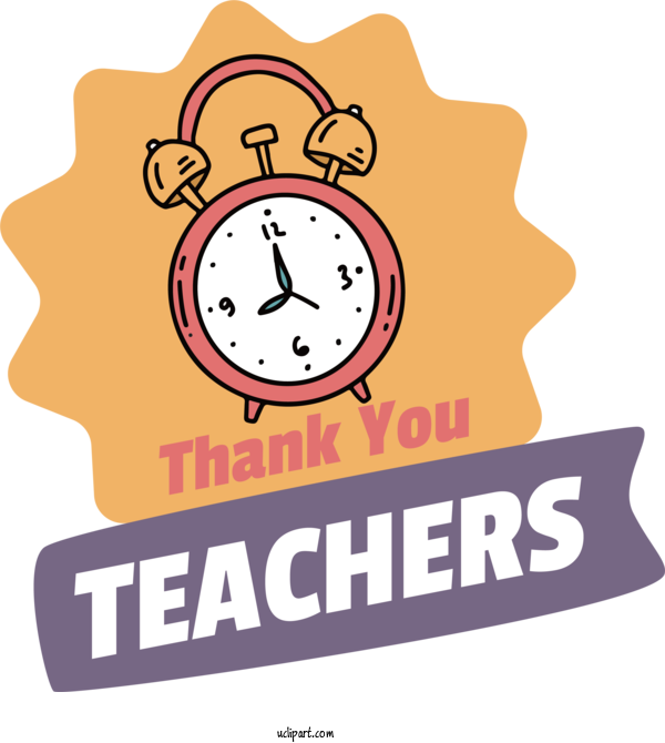Free Holiday Human Logo Cartoon For Thank You Teachers Clipart Transparent Background