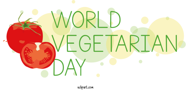Free Holiday Natural Food Vegetable For World Vegetarian Day Clipart Transparent Background